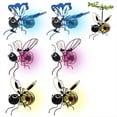 thumbnail image 2 of Luces Solares de Simulación de Abejas, Linterna LED Colgante para Exteriores con Forma de Abeja para Decoración de Jardín, Luz Antiinsectos (6 Unidades), 2 of 7