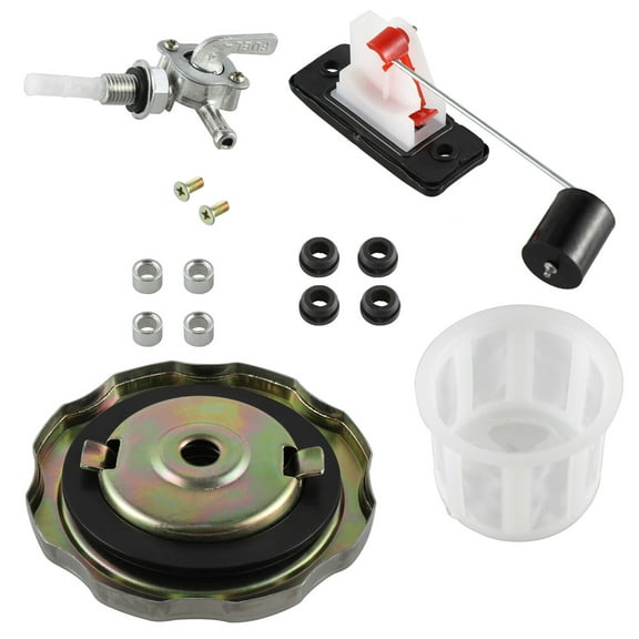 Fuel Gas Tank Generator Petcock Filter Gauge Cap Universal 5 Gallon 7 Gallon