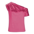 thumbnail image 6 of gbyLJF Womens Tunic Tops To Wear with Leggings White Tunic Business Casual Tops for Women Womens Basic Tee Hot Pink M, 6 of 7