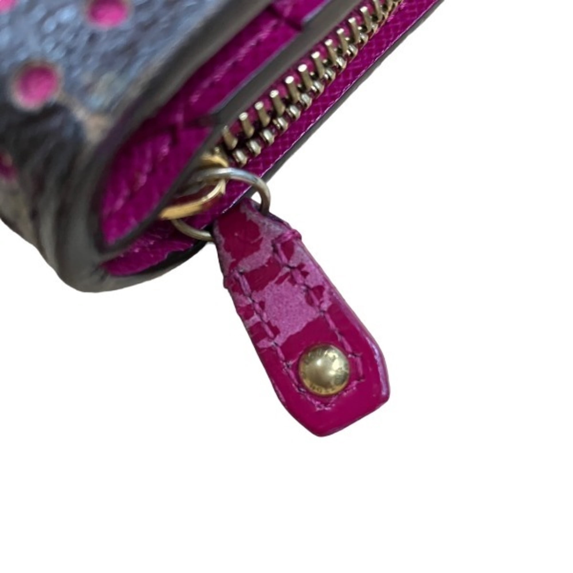 Pre-Owned LOUIS VUITTON Round Zipper Monogram Perfot Bifold Wallet