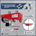 thumbnail image 5 of Five Oceans Electric Hoist, Hoist Pulley System, Pulley Hoist, 2200 Lb Electric Winch with 6FT Remote Control 120 Volts, for Garage, Factory Lifting with Emergency Stop Button - FO3820, 5 of 9