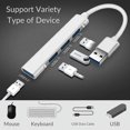 thumbnail image 3 of Boost Your Productivity with this 4-in-1 USB C Hub - Compatible with MacBook Mac Pro Mac Mini IMac Surface Pro XPS PC Flash Drive Mobile Hard Drive, 3 of 9