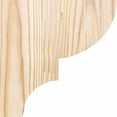 thumbnail image 3 of 3 1/2"W x 6"D x 6"H Ridgewood Smooth Corbel, Douglas Fir, 3 of 9