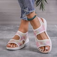 thumbnail image 2 of (2-Pack) Rinsvye Womens Summer Cloth Breathable Toe Open Comfortable Thick Sole Shoes Women Clothing Summer, 2 of 8