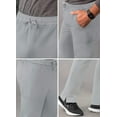thumbnail image 4 of Adar Addition Scrubs for Men - Slim Leg Cargo Drawstring Scrub Pants - A6106 - Silver Gray - XS, 4 of 8