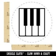 thumbnail image 2 of Piano Keys Music Self-Inking Rubber Stamp Ink Stamper - Purple Ink - Small 3/4 Inch, 2 of 7