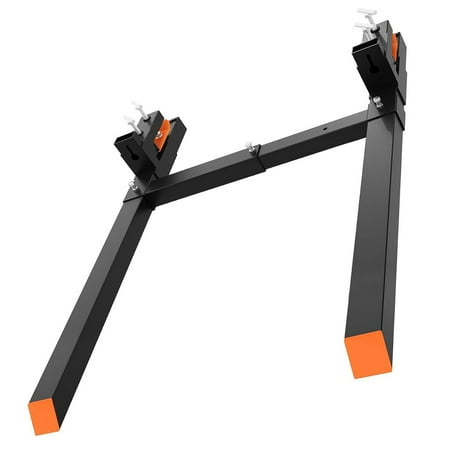 Telyswee 60 Pallet Fork 4000 LBS Clamp on Pallet Forks Tractor Bucket Forks with Adjustable Stabilizer Bar for Loader Bucket Skid Steer Tractor 45 x 1.9 Fork Length