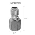 thumbnail image 3 of Lefu Stainless Steel Pressure Washer Adapter Set NPT 3/8in Female +Male Quick Connect, 3 of 9