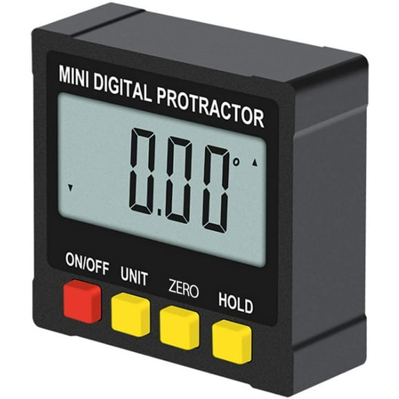 Digital Angle Gauge, 4-Sided Magnetic Angle Finder, Lcd Digital Protractor Inclinometer Bevel Box For Table Saw Angle Measurement