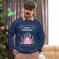thumbnail image 5 of Christmas Sweatshirt, Happy Hanukkah Octopus Funny Holiday Sweatshirt, Witty Tentacle Menorah Sweatshirt, Unique Gift for Her & Him, 5 of 5