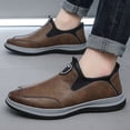 thumbnail image 4 of Zapatos formales de cuero transpirables para hombre, zapatos de cuero transpirables, sin cordones, para negocios, primavera, 4 of 6