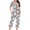 Gray, variant on Tnhcen 2-Piece Pajamas Set for Women Halloween Prints Short Sleeve Pjs with Capri Pants Pockets Nightwear Homewear Set S-3XL