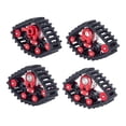 thumbnail image 4 of HILABEE 4 Pcs 1/24 RC Crawler Roue de Piste de Neige Pneus Attachement Remplacement pour SCX24 Rouge, 4 of 9