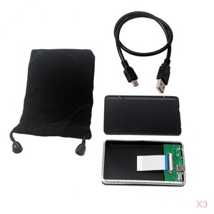 TISHITA 3x ZIF CE 40pins HDD Pièce jointe USB 2.0 Disques à disque dur externes 1.8''
