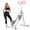 Pink 559, variant on 3-in-1 Spine Twist Stretcher & Stair Stepper & Waist Trainer, Adjustable Back Stretcher Machine for Lower Back Exercise, Core Activation & Full-Body Workout, ABS+Rubber+Steel, Black+Red
