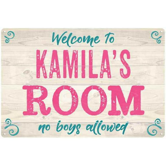 KAMILA'S Room Kids Bedroom Sign Gift 8x12 Metal Sign 108120089293