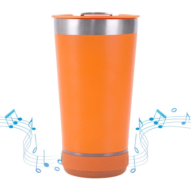 Helado Música Caja Subwoofer Estéreo Acero Inoxidable