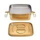thumbnail image 3 of Fiambrera de acero inoxidable 1.5L 304, contenedor de comida Bento de doble capa, vajilla de metal dorada, 3 of 7