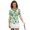 Green Cactus Pattern, variant on HUIACONG Sunset Ocean Women's Golf Polo Shirts Quarter Zip Polyester Spandex Fabric with Anti-Wrinkle Womens 3/4 Sleeve Golf Shirts for Ladies