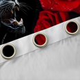 thumbnail image 4 of Homewish Jungle Wildlife Leopard Blackout Curtains Set of 2 (52x84 Each),Romantic Rose Flower Window Curtains,Black Cheetah Curtains and Drapes For Boys Teens,Ultra Soft Home Decor, 4 of 6
