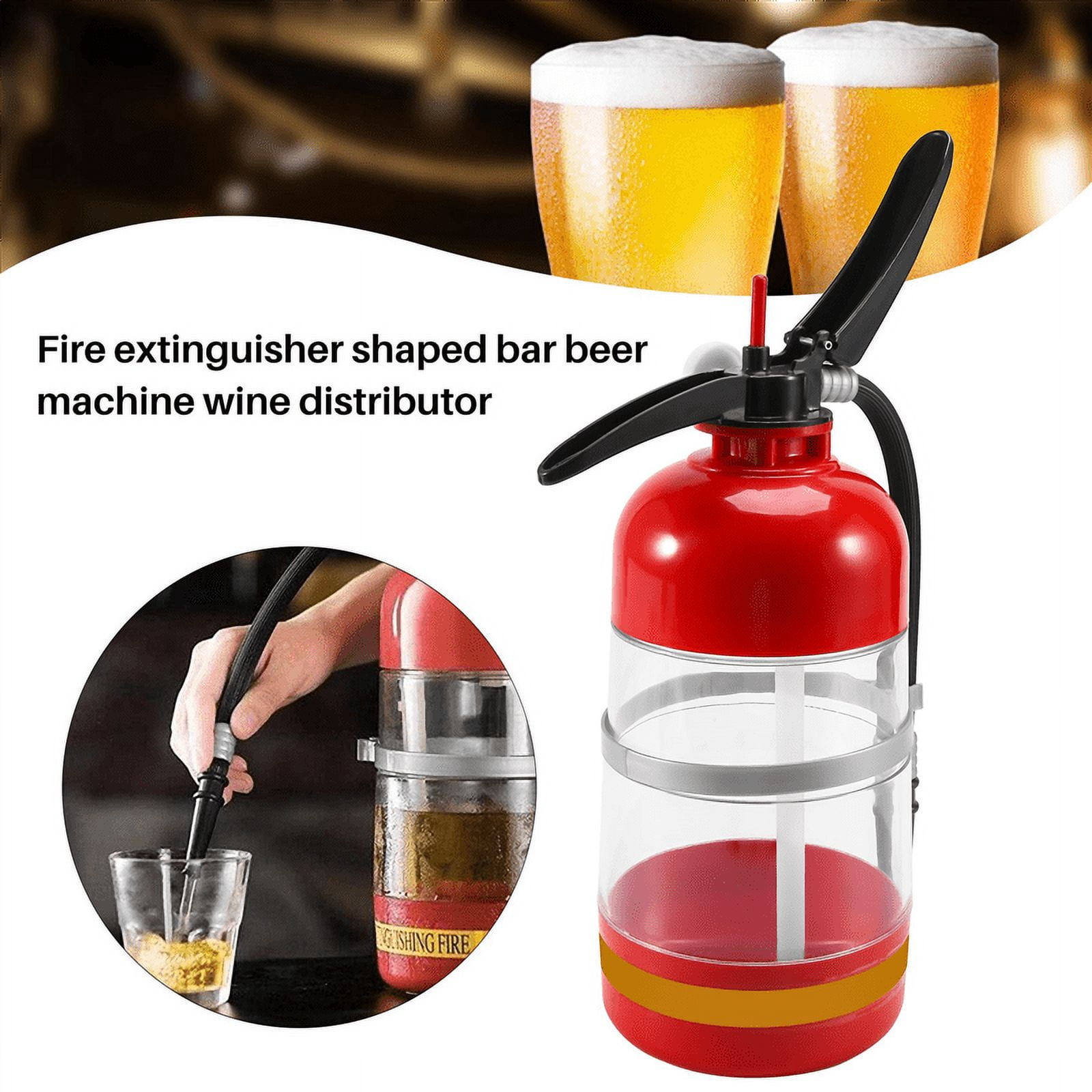 Distributeur de liqueur, distributeur de boisson, d'alcool, de vin pour décoration de grotte d'homme, pompe en plastique rouge, bec verseur pour bière, whisky, vin avec capacité de 2 L, récipient à