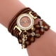 thumbnail image 1 of Fiudx Liquidación De Joyas Reloj De Pulsera De Mujer Con Pulsera De Cuero Con Diamantes Y Campanillas De Moda, 1 of 1