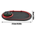 thumbnail image 2 of 4-In-1 Multifunctional Car Mat With Phone Holder And Hidden Parking Number Plate, Premium Pvc Construction For Anti-Slip Shock Absorption During Driving, Dashboard Storage For One Size, 2 of 6