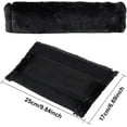thumbnail image 3 of 2 Packs Car Seatbelt Covers Shoulder Pad for More Comfortable Driving, Universal Seat Belt Cover for Handbag Camera Backpack Straps, Soft Faux Sheepskin Wool Seat Belt Cushion (Black), 3 of 14
