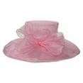 thumbnail image 4 of Mifelio Ken/tucky Derby Hats for Women, Women's Vintage Mesh Hat Floral Shade Holiday Brim Top Hat Fascinators Hats for Women Pink, 4 of 5