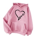 thumbnail image 2 of QUINDOS Hoodies for Women Plus Size Women's Fashion Hoodies Casual Graphic Long Sleeve Crew Neck Pullover Tops, 2 of 4