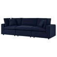 thumbnail image 5 of Modular Lounge Deep Sofa, Sunbrella, Blue Navy, Fabric, Modern Contemporary, Outdoor Patio Balcony Cafe Bistro Garden Furniture Hotel Hospitality, 5 of 10