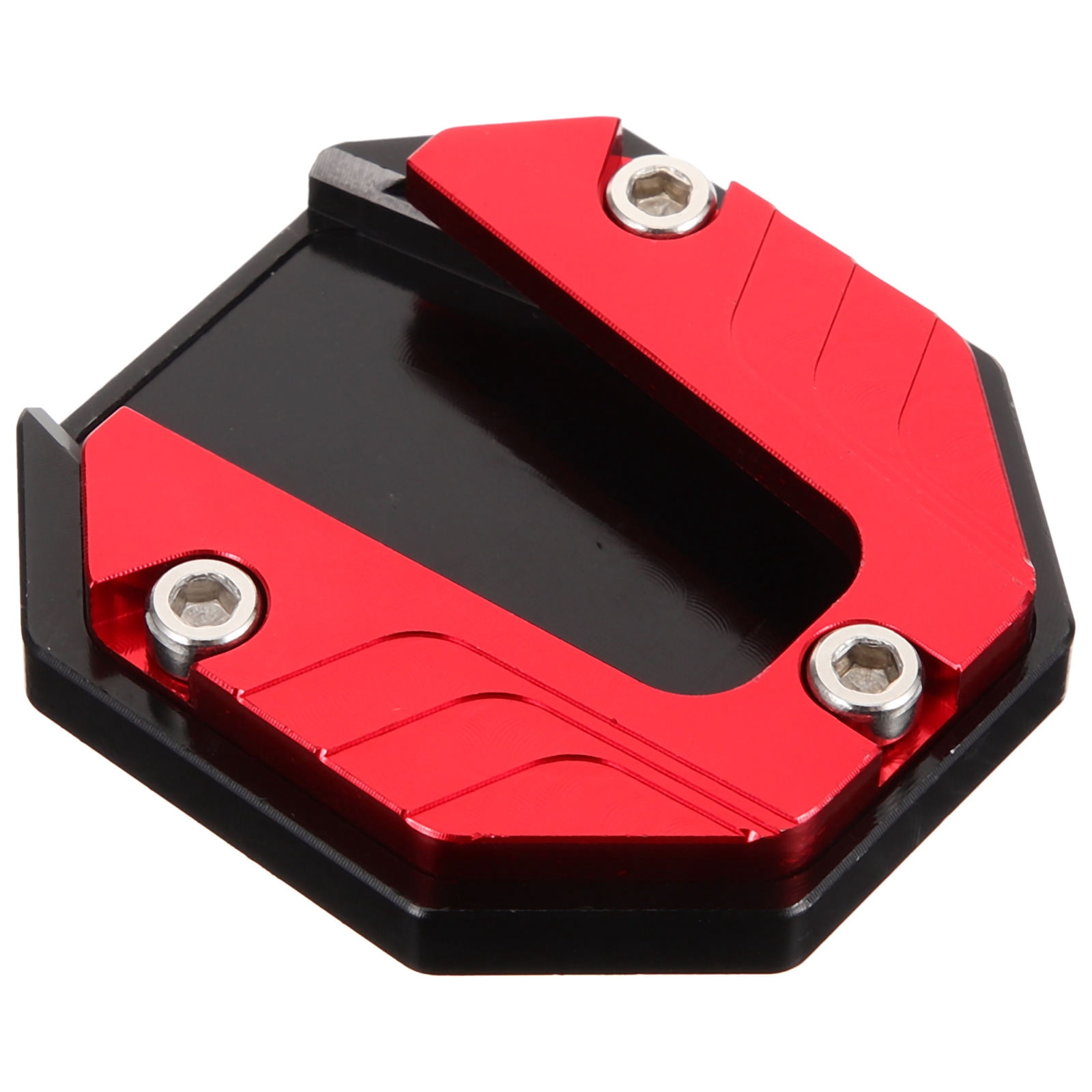 Orange Plastic Motorcycle Kickstand Plate - Pad To Prevent Sinking Into Sand/Asphalt