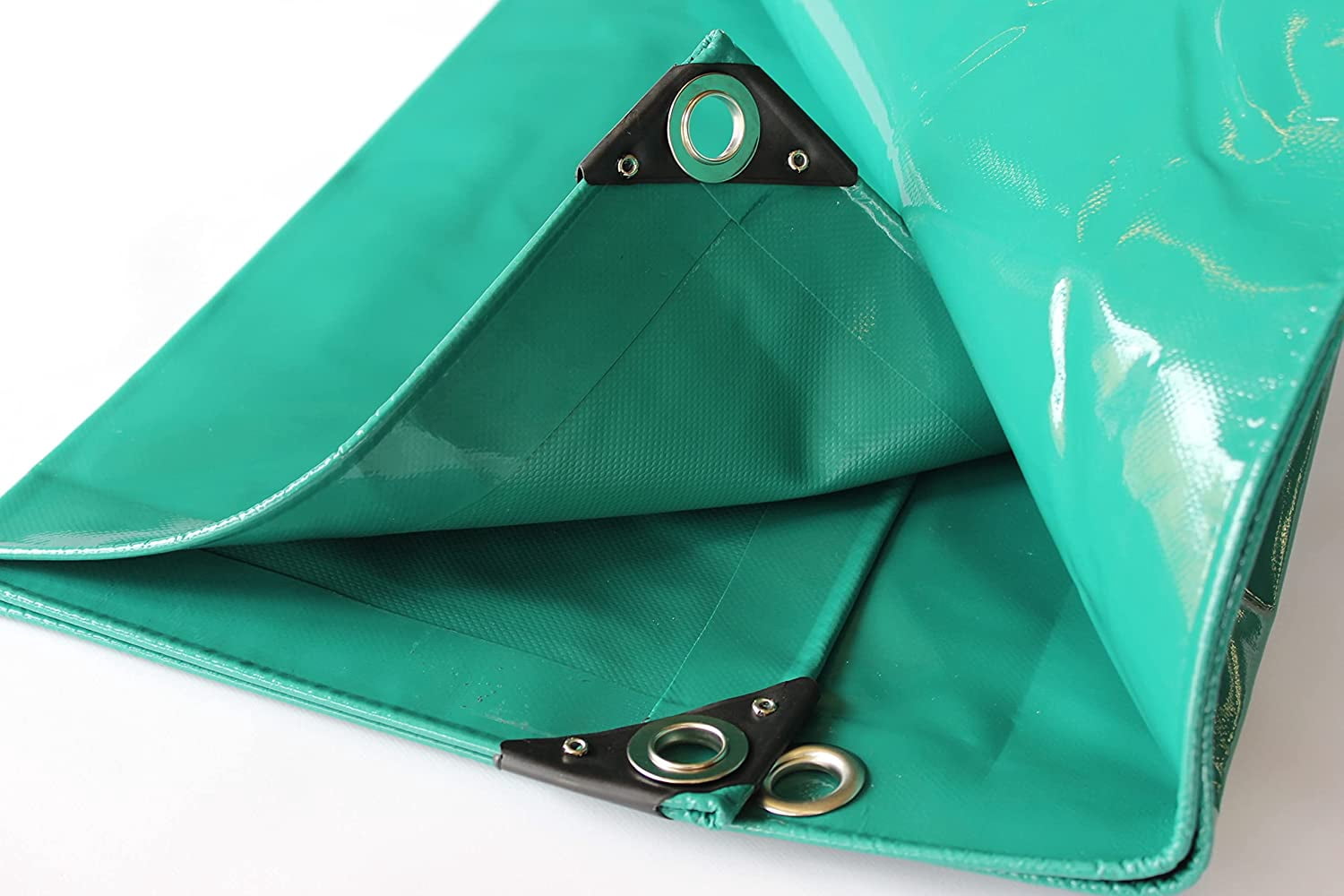 Super Heavy Duty Tarp (20.5 oz), Grommets 13' x 8', Green - Walmart.com