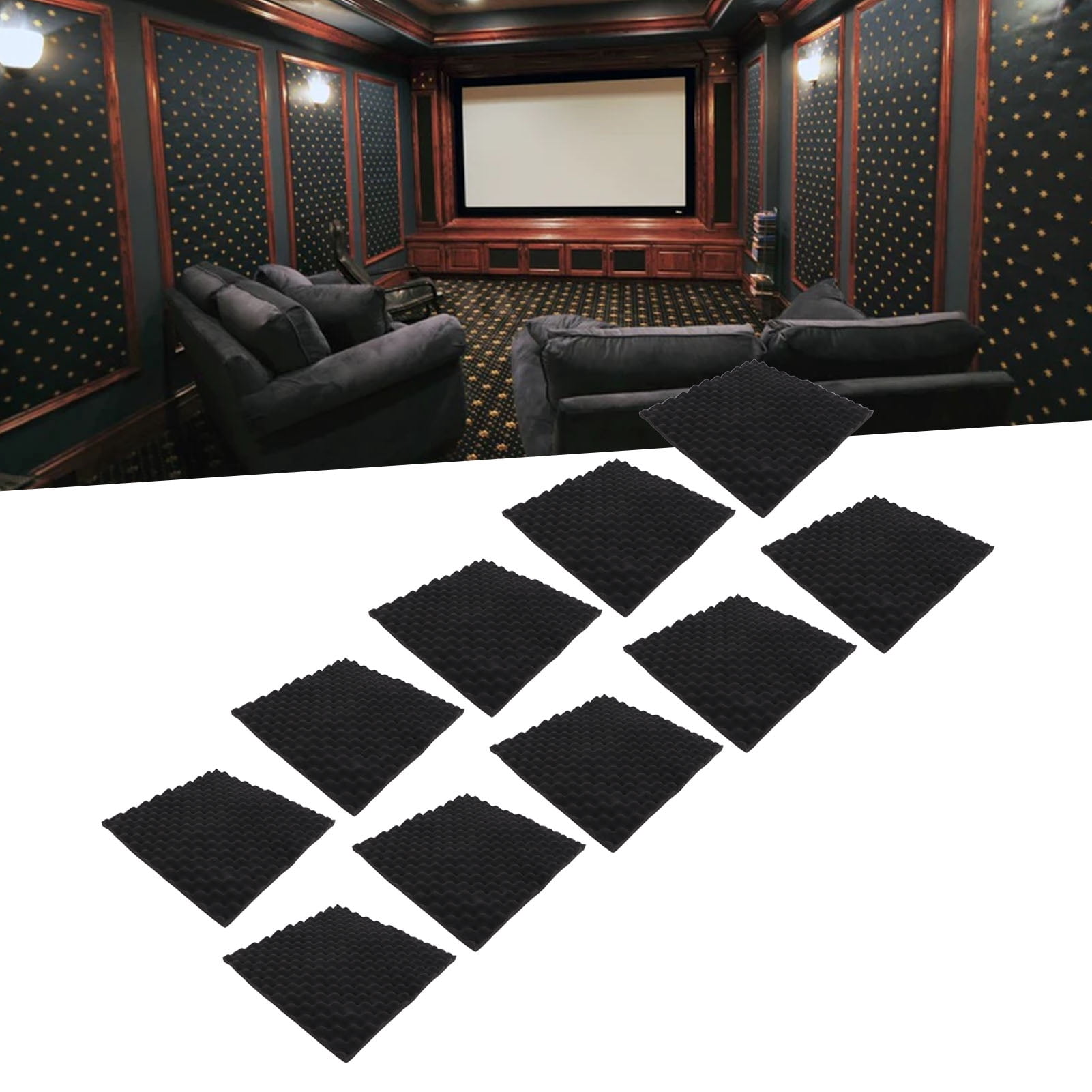 Acoustic Panel, Noises Reduction Sound Foam Polyurethane Home Decor  For Studio