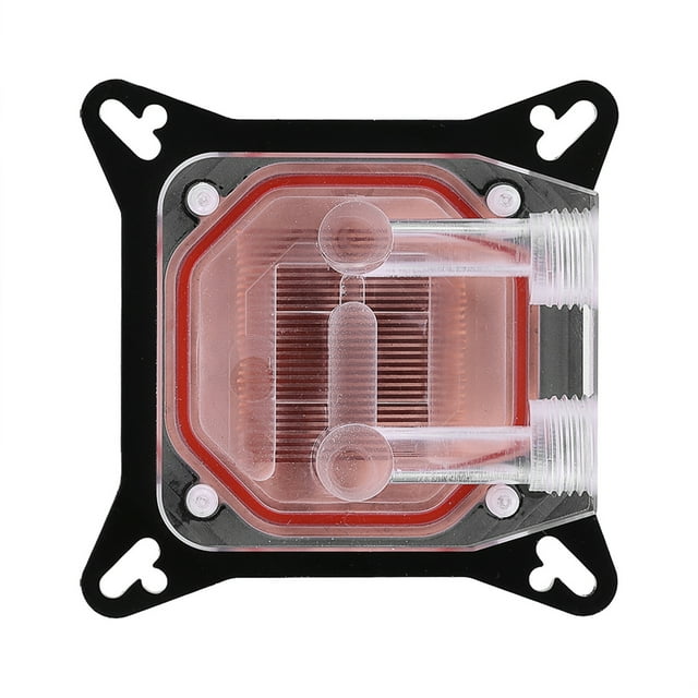 Bloque De Agua GPU Para Computadora, Cobre, Cubierta POM Del Bloque De Enfriamiento Con Canal, Especificación De Rosca: G1/4