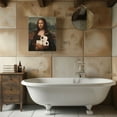 thumbnail image 6 of P&L Art Canvas Wall Art Decor, Funny Mona Lisa Toilet Paper Canvas Poster - Modern Wall Decor for Bedroom, Bathroom, Living Room, Hallway - Unique Home Decor Gift, 6 of 9