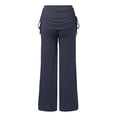 thumbnail image 3 of ATOYSOY Women's Clearance Tracksuits Vacation Round Neck Lounge Sets Fall 3/6 Sleeve Sweatsuits Two Piece Cotton Lined Outfits Casual Trendy Loose Tops Capris Pants Green XXXL, 3 of 4
