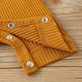 thumbnail image 5 of FAIWAD Newborn Baby Boys Girls Romper Ribbed Bodysuits Long Sleeve Button Down Loose Jumpsuit, 5 of 7
