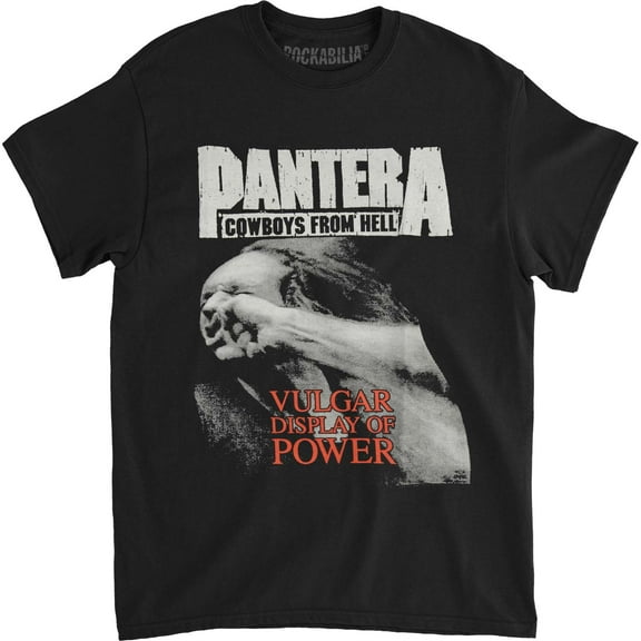 Pantera Men's Vulgar Display Of Power T-shirt Large Black
