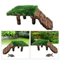 thumbnail image 6 of Resin Turtle Terrapin Dock Tortoise Basking Platform with Ramp Ornament Durable Friendly for Terrarium Tank Cave Hide-Out easy to clean, 11x6.5x4cm B, 6 of 8