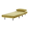 thumbnail image 6 of A&D Home Tustin Convertible Futon Chair, Velvet Antique Gold, 6 of 9