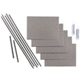 thumbnail image 1 of FASÄDE Hammered Decorative Vinyl Backsplash 15 sq ft Kit in Galvanized Steel, 1 of 5