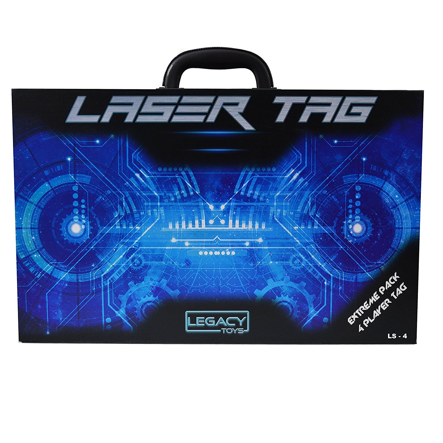 dynasty toys laser tag set and carrying case for kids multiplayer 4 pack