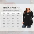 thumbnail image 7 of LANREMON Women's Plus Size Henley Shirts V Neck Button Tunic Tops Casual Long Sleeve Swing Flowy Blouse, 7 of 7