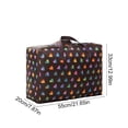thumbnail image 3 of Bolsa de almacenamiento extra grande de alta resistencia | Asas reforzadas, tela no tejida engrosada, doble cremallera, 27,5x19,7x11,8 en azul | Ropa, juguetes, bolsa organizadora de decoración, 3 of 6