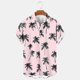 thumbnail image 5 of Camisetas de Lino para Hombres Vintage Bowling Manga Corta Cuello Cubano, Retro Playa Y Verano Hombre Manga Corta Botón Abajo Camisetas, 5 of 8
