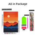 thumbnail image 2 of Beautiful Sunset Scene and Mountains DIY 5D Diamond Art Paint with Full Drill Round Diamond Gems Painting by Number Kits for Adults Art Craft Home Wall Decor 15.8x19.8inch, 2 of 8