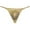 Gold, variant on Botmois Men Gloss G-string Thong Underwear Elastic Sex Swim Tangas Classics Pouch T-back Gold M