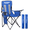 2 Pack Blue, variant on Nazhura 2 Pack Folding Camping Chair with Cooler Pouch, Mesh Backrest and Cup Holder Pocket (Grey, 2 Pack)