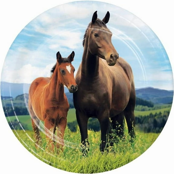 Creative Converting 339761 Wild Horse Dessert Plates, 8 Count